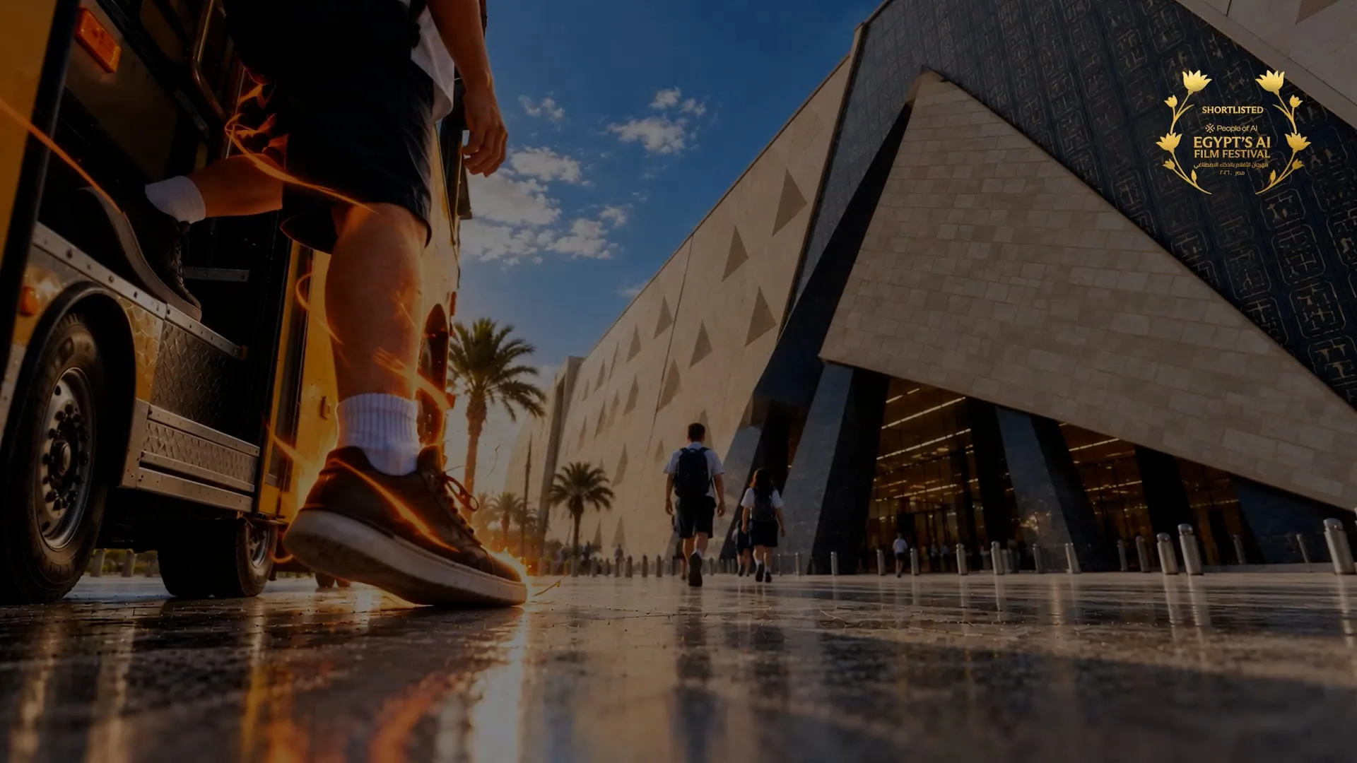 Youssef at the Grand Egyptian Museum — film still
